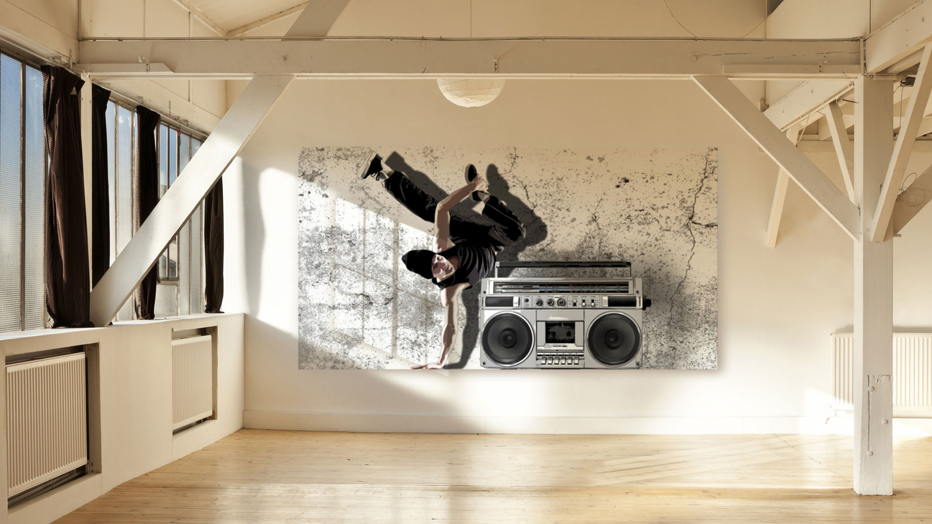 Sound art concept: Breakdancer.