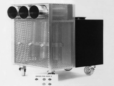 Z-Productions fabriziert die weltstärkste Nebelmachine Swiss Fog 9000 X.